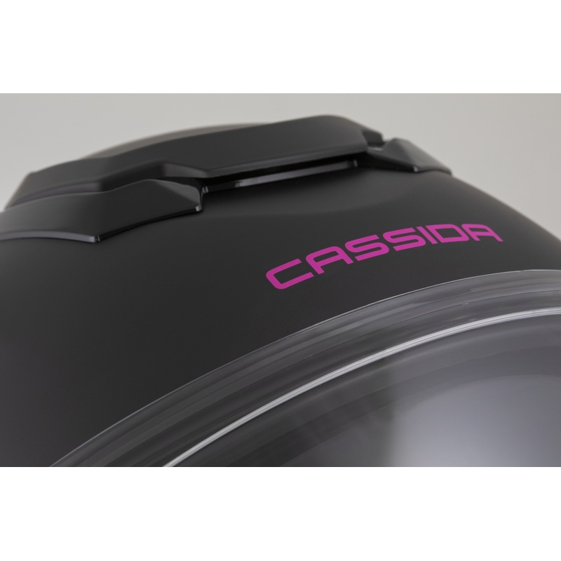 Cassida Motocicleta Cassida Jet Tech 2.0 Solid Open Face Negru Mat-Roz
