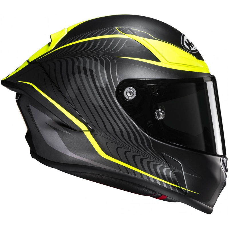 Casca moto integrala HJC RPHA 1 Lovis MC3HSF negru-galben fluo