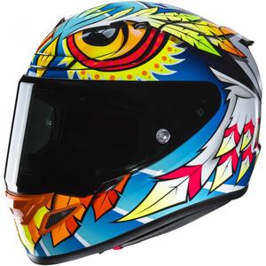 Casca moto integrala HJC RPHA 12 Spasso MC3H albastru-galben-rosu