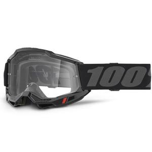 Ochelari de motocross 100% ACCURI 2 negri cu plexiglas transparent