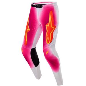 Pantaloni Motocross Alpinestars Supertech Ediție Limitată MIG Fluo Roz-Alb-Portocaliu