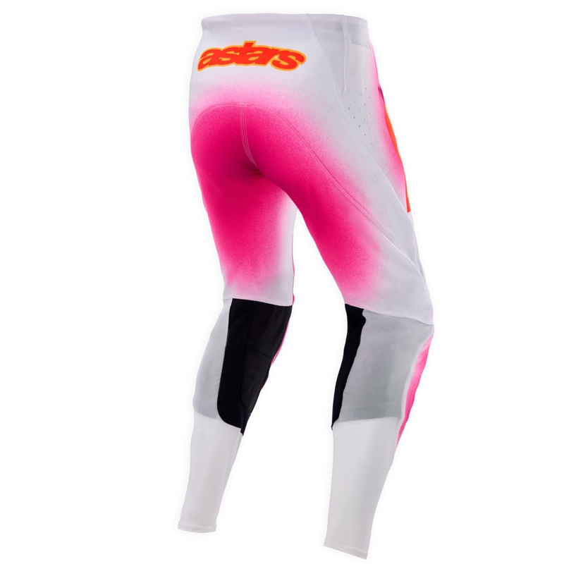 Pantaloni Motocross Alpinestars Supertech Ediție Limitată MIG Fluo Roz-Alb-Portocaliu