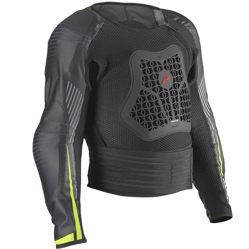 Protectie corporala pentru copii Zandona Netcube Jacket X7 negru-galben fluo 121 - 135 cm
