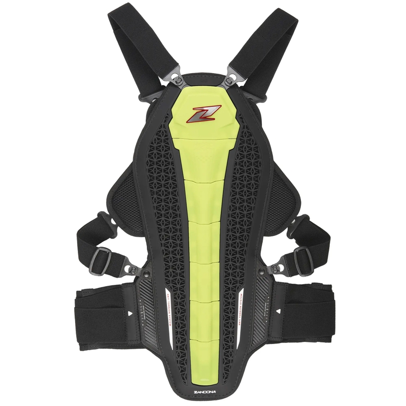Zandona Hybrid Armor X6 protector pentru coloana vertebrala si piept galben fluo 158 - 167 cm