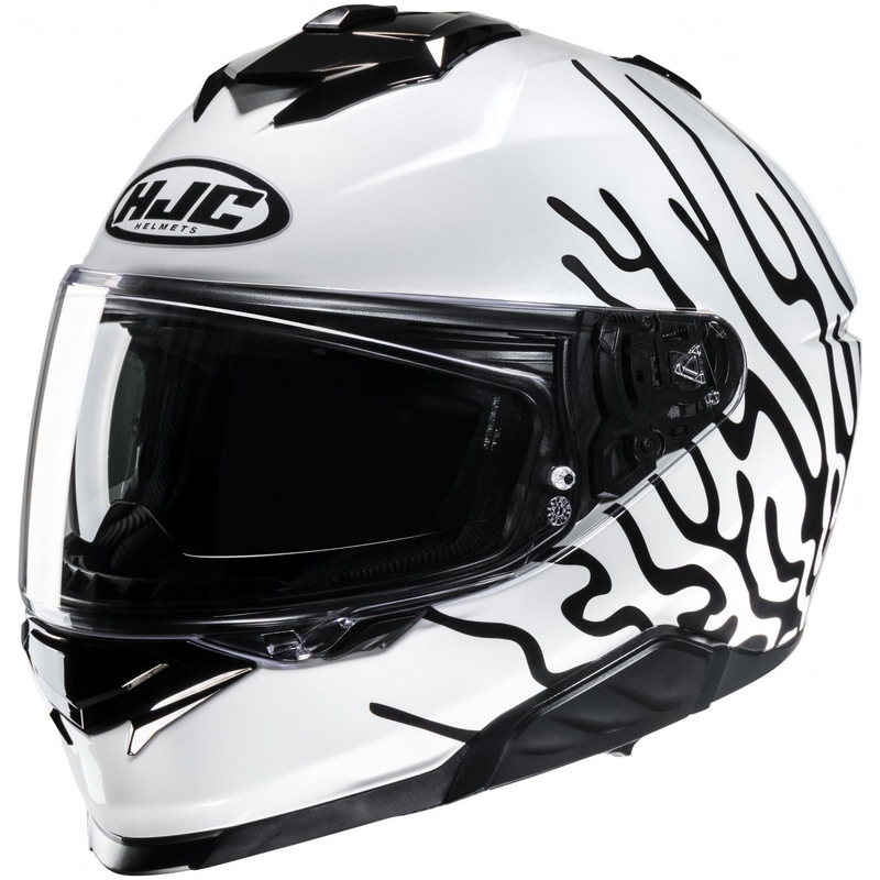 Casca moto integrala HJC i71 Celos MC3H alb-negru-galben