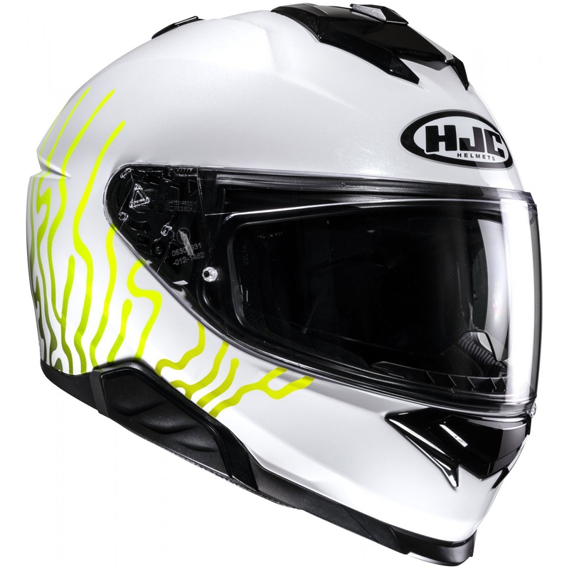 Casca moto integrala HJC i71 Celos MC3H alb-negru-galben