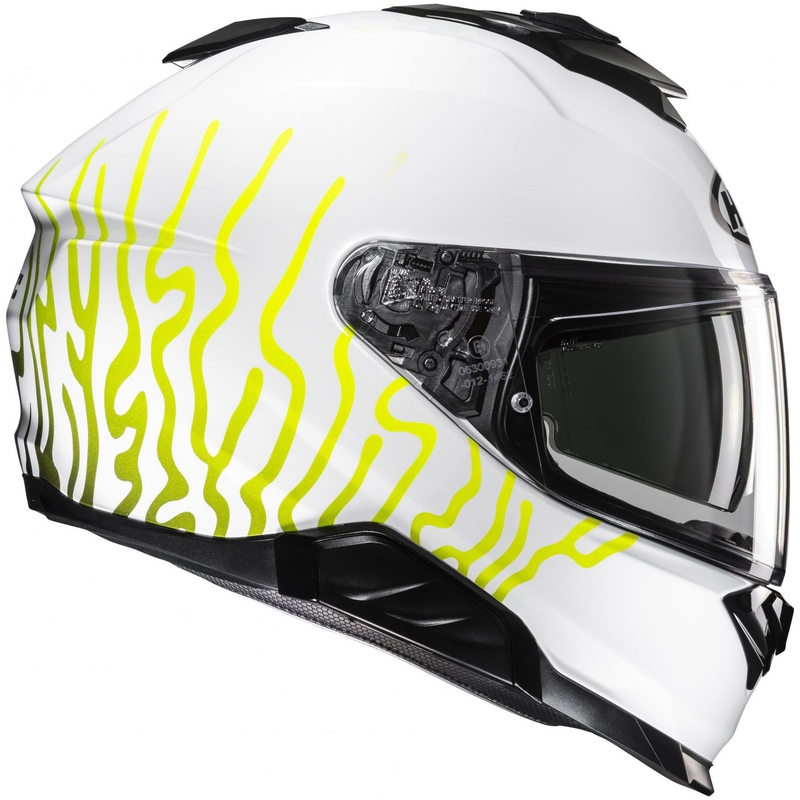Casca moto integrala HJC i71 Celos MC3H alb-negru-galben