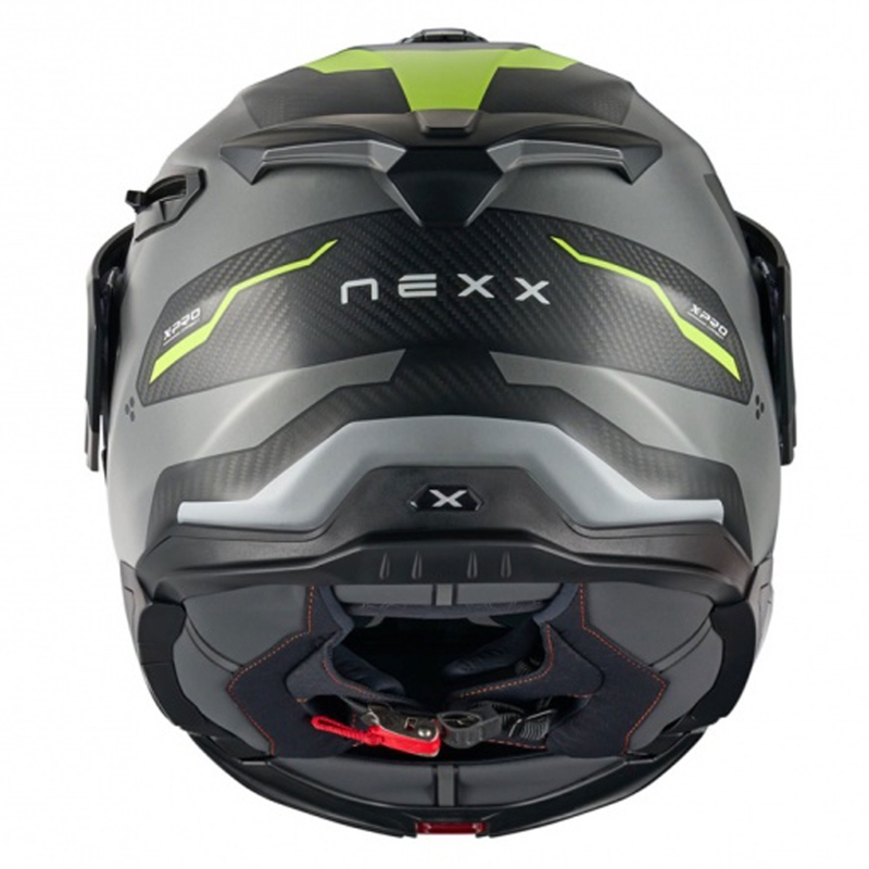 Casca de motociclete rabatabila Nexx X.Lifecountry Terra mat gri-galben fluo lichidare