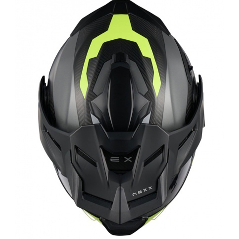 Casca de motociclete rabatabila Nexx X.Lifecountry Terra mat gri-galben fluo lichidare