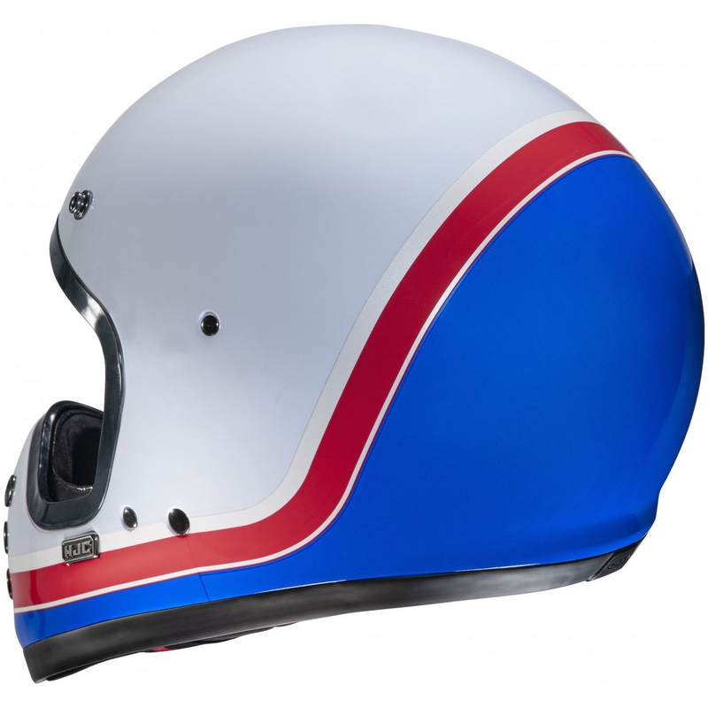 Cască integrală pentru motocicletă HJC V60 Scoby MC21 alb-roșu-albastru