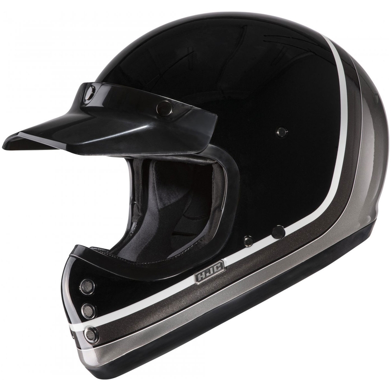 Cască integrală pentru motocicletă HJC V60 Scoby MC5 negru-alb-gri