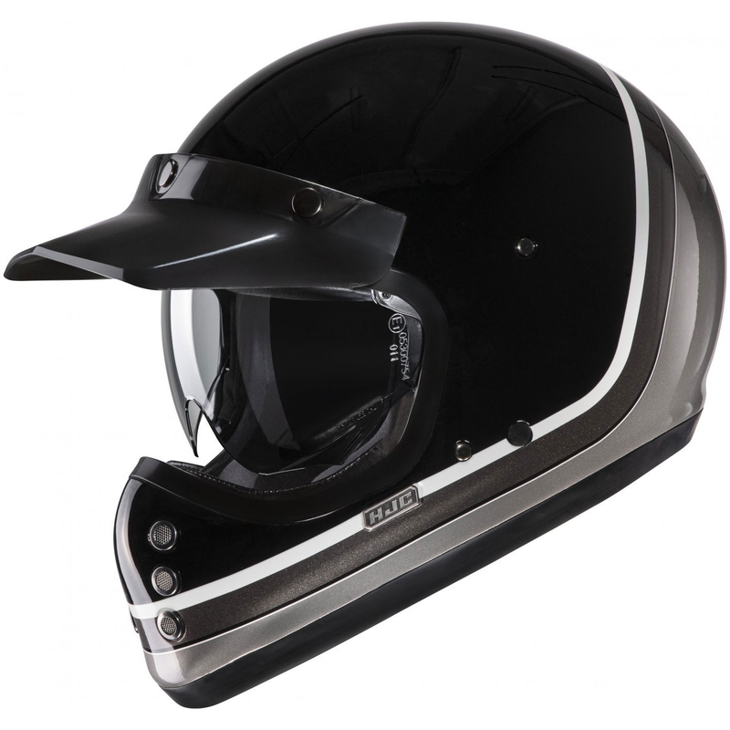 Cască integrală pentru motocicletă HJC V60 Scoby MC5 negru-alb-gri