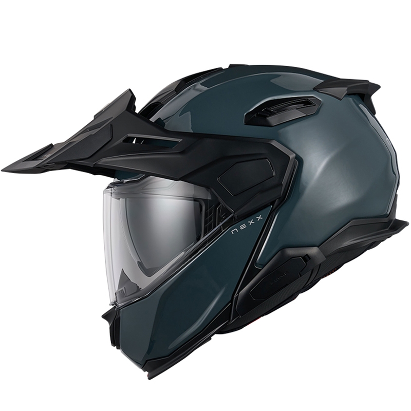 Cască de motocicletă rabatabilă Nexx X.Lifecountry Plain albastră lichidare
