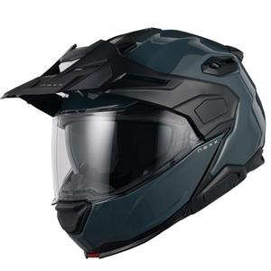 Cască de motocicletă rabatabilă Nexx X.Lifecountry Plain albastră