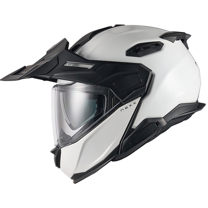 Cască de motocicletă rabatabilă Nexx X.Lifecountry Plain white lichidare