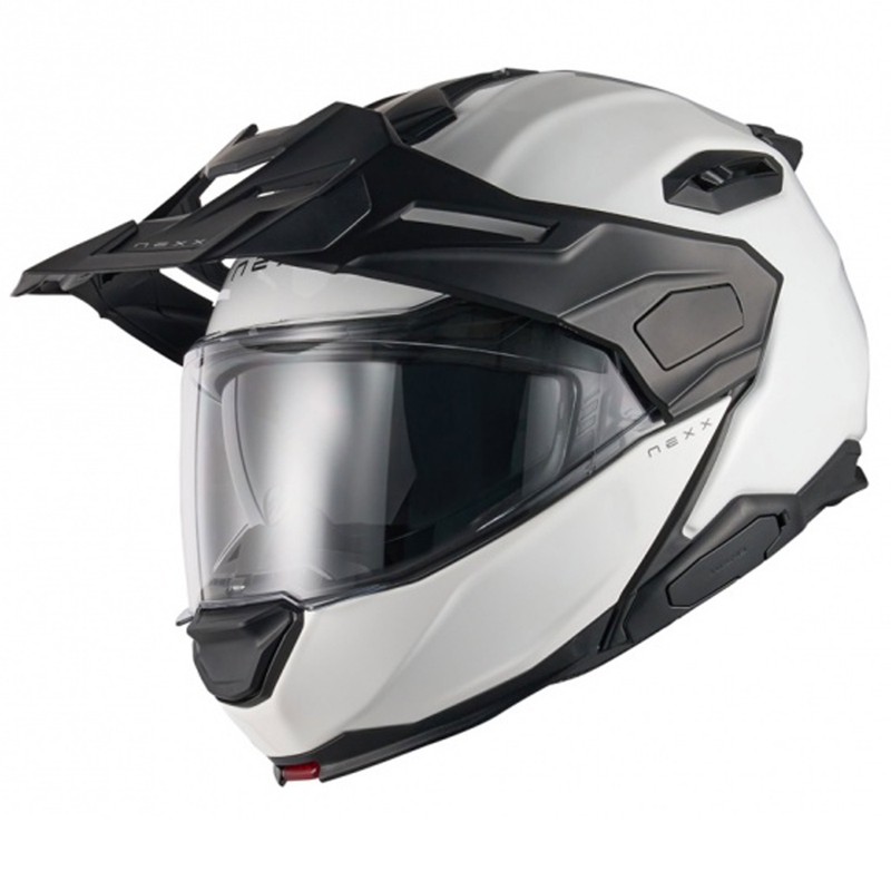 Cască de motocicletă rabatabilă Nexx X.Lifecountry Plain white lichidare