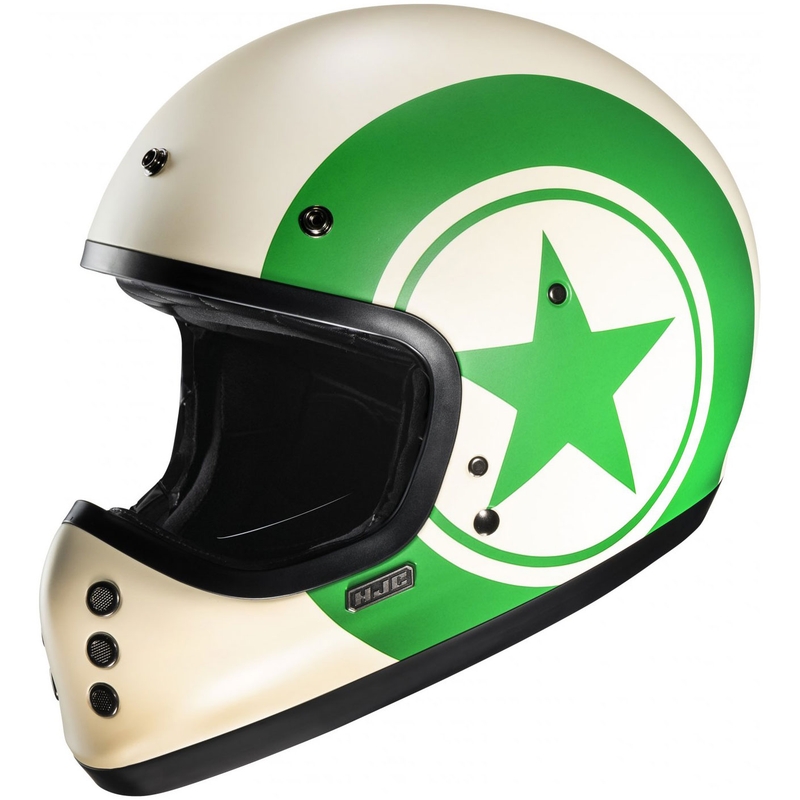 Cască integrală pentru motocicletă HJC V60 Nyx MC4SF alb-verde