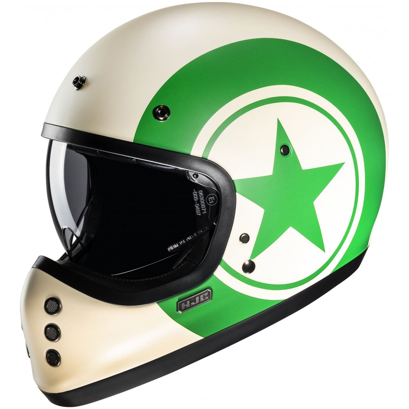 Cască integrală pentru motocicletă HJC V60 Nyx MC4SF alb-verde