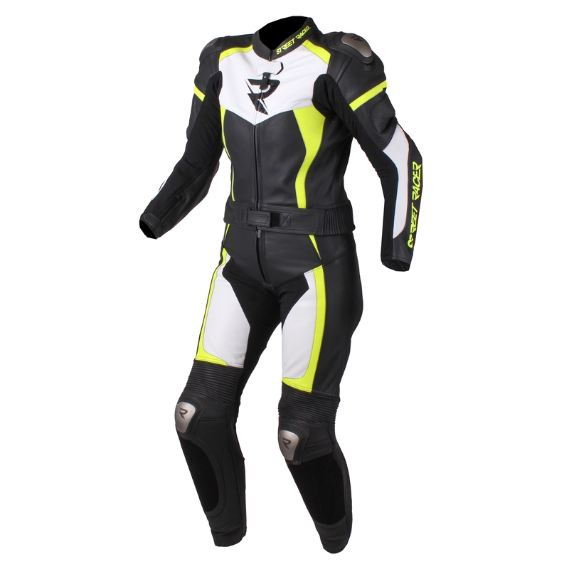 Combinezon pentru femei Street Racer Dafne negru-alb-galben fluorescent lichidare