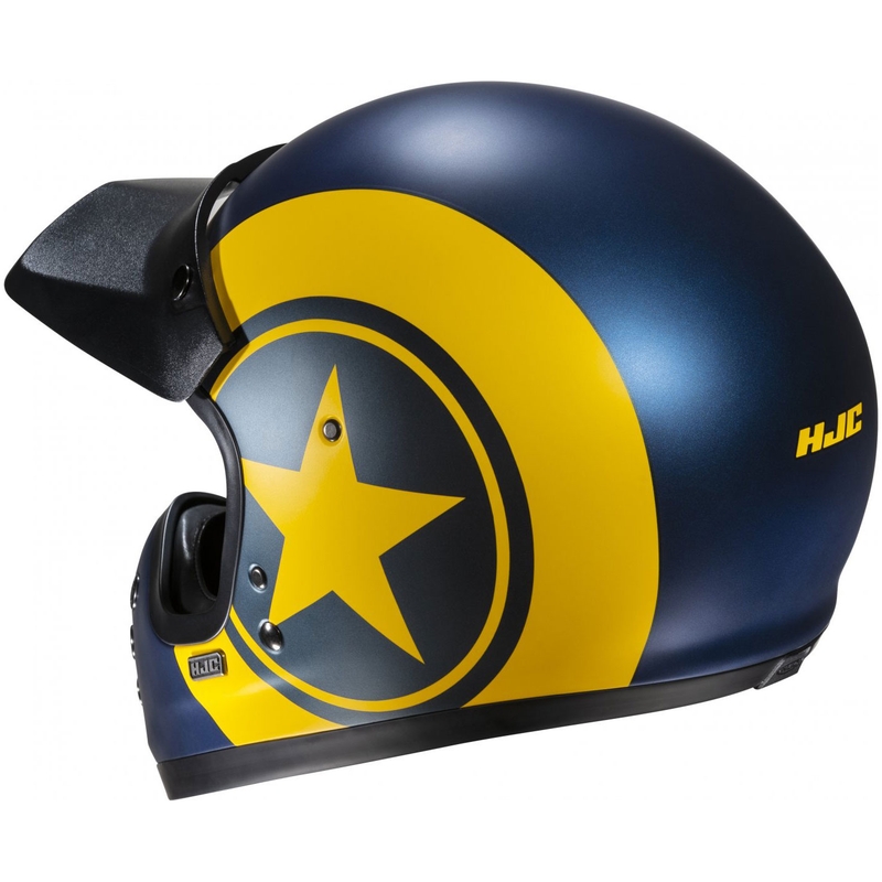 Cască integrală pentru motocicletă HJC V60 Nyx MC3SF albastru-galben