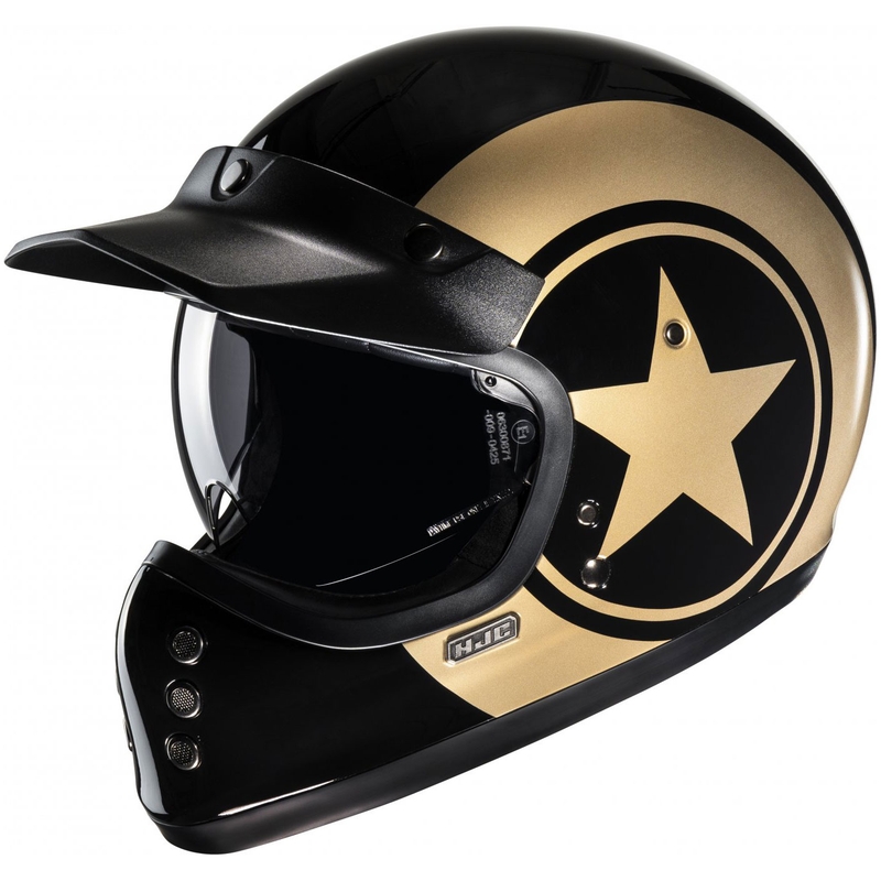 Casca integrala pentru motocicleta HJC V60 Nyx MC9 negru-aurie