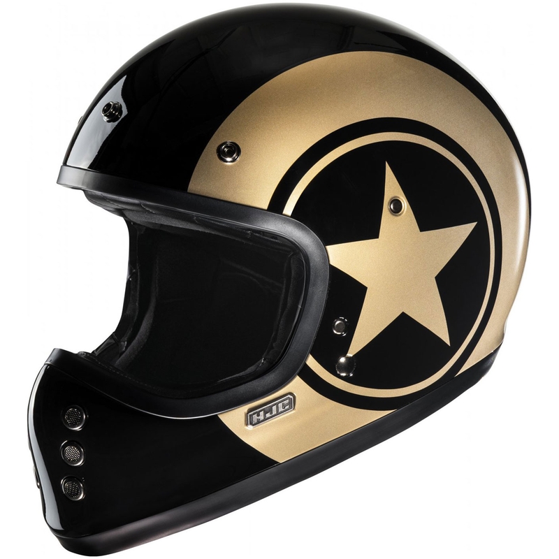 Casca integrala pentru motocicleta HJC V60 Nyx MC9 negru-aurie