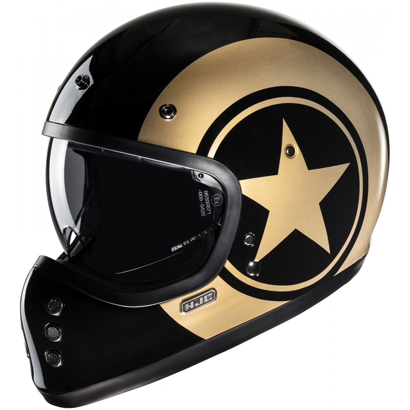 Casca integrala pentru motocicleta HJC V60 Nyx MC9 negru-aurie