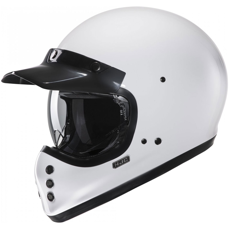 Cască integrală pentru motocicletă HJC V60 Solid, albă