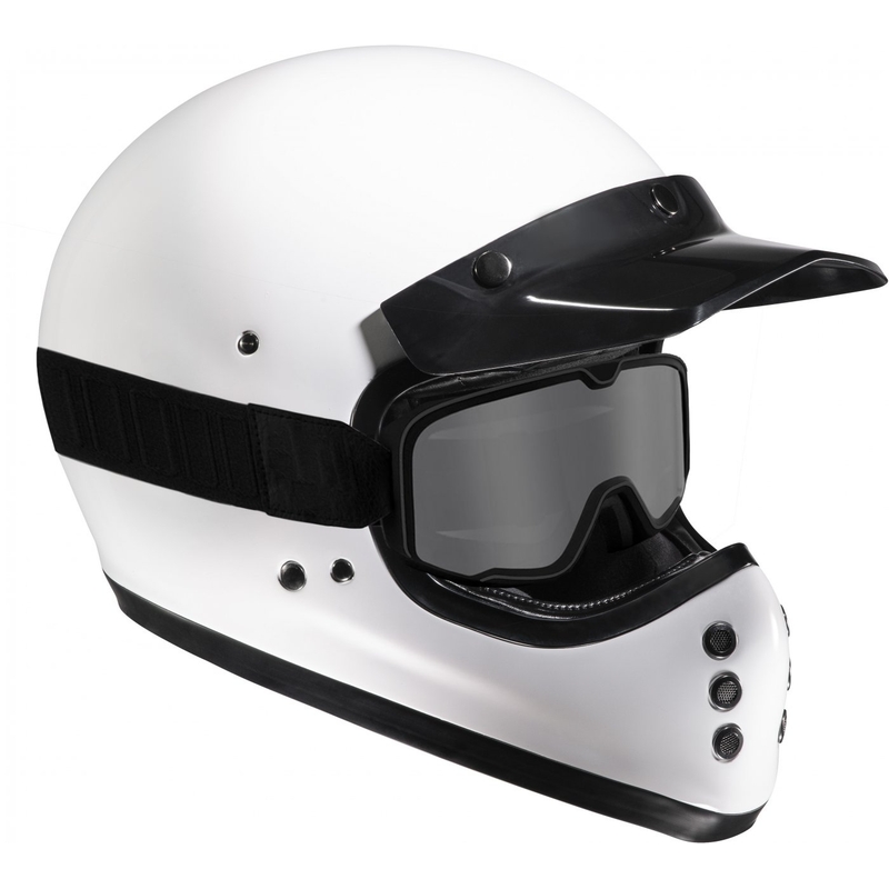Cască integrală pentru motocicletă HJC V60 Solid, albă