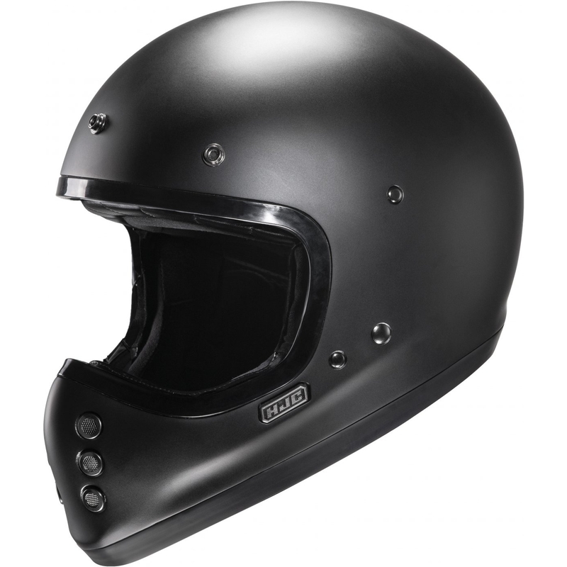Cască de motocicletă HJC V60 Solid semi-plată integrală neagră