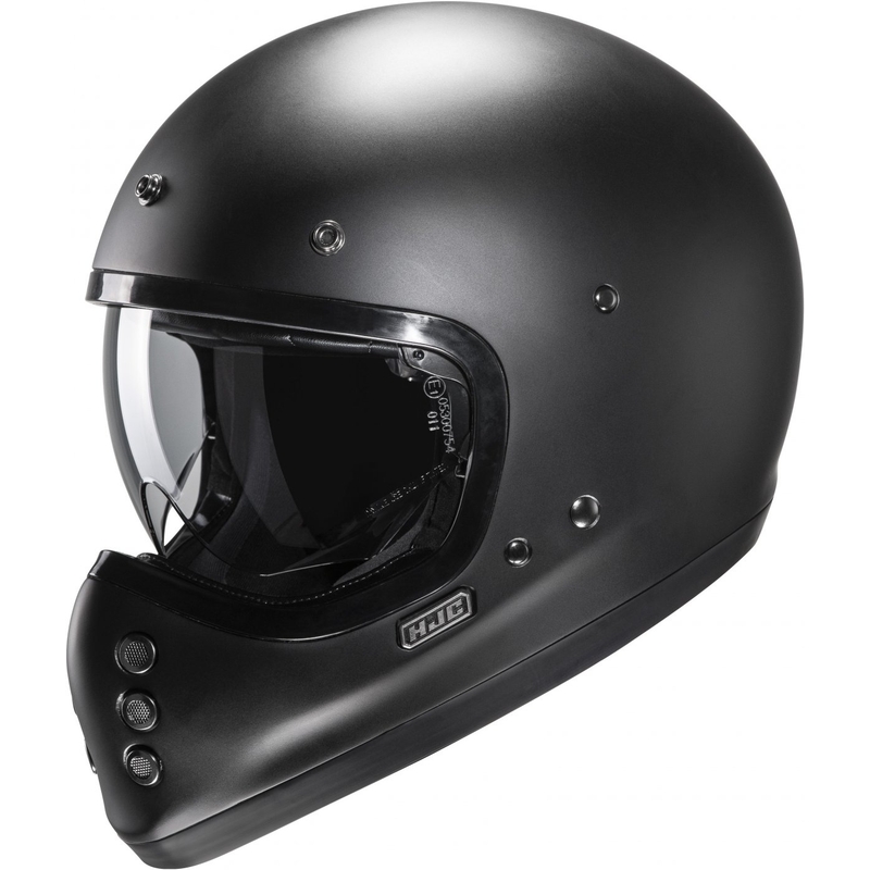Cască de motocicletă HJC V60 Solid semi-plată integrală neagră
