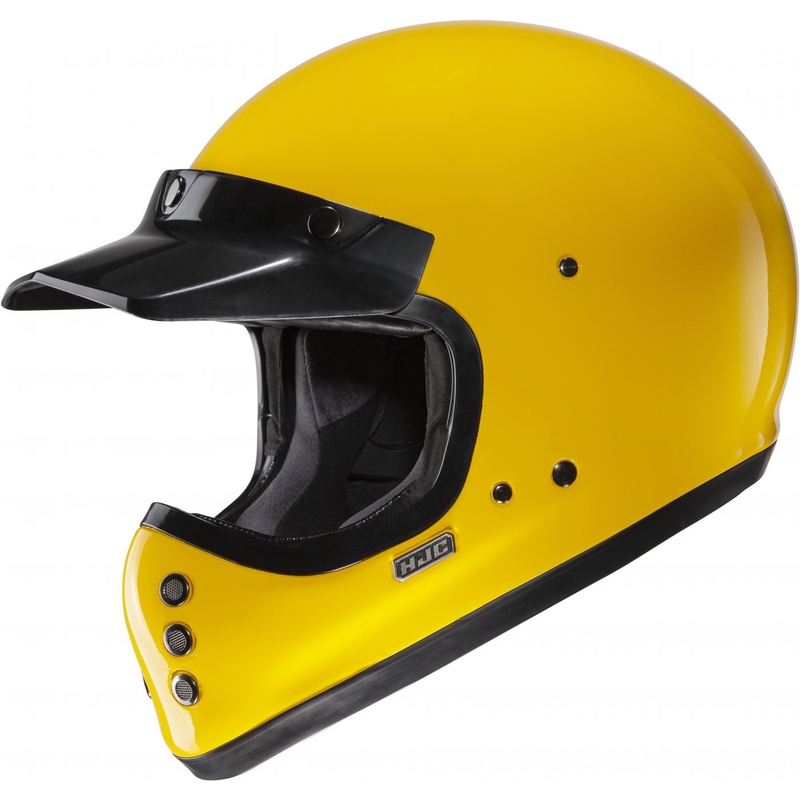 Cască integrală pentru motocicletă HJC V60 Solid galben intens
