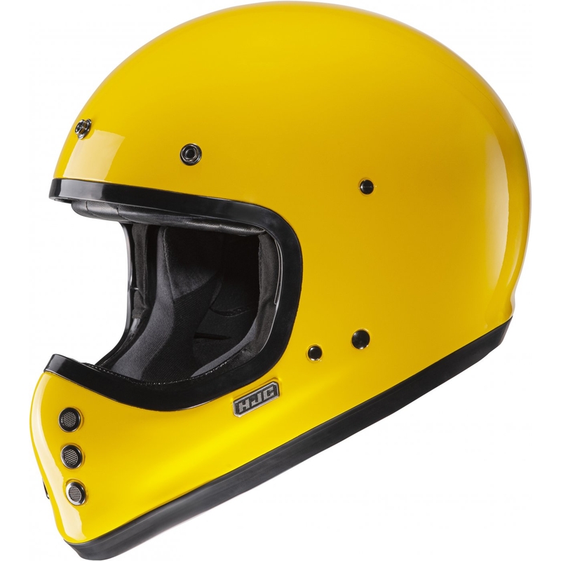 Cască integrală pentru motocicletă HJC V60 Solid galben intens