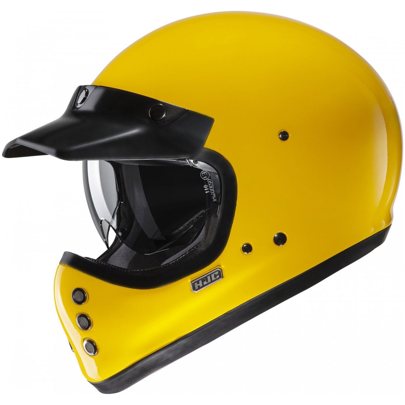 Cască integrală pentru motocicletă HJC V60 Solid galben intens