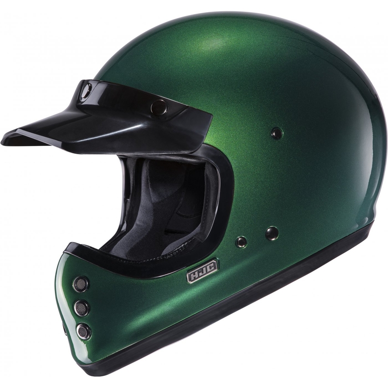Cască integrală pentru motocicletă HJC V60 Verde închis solid