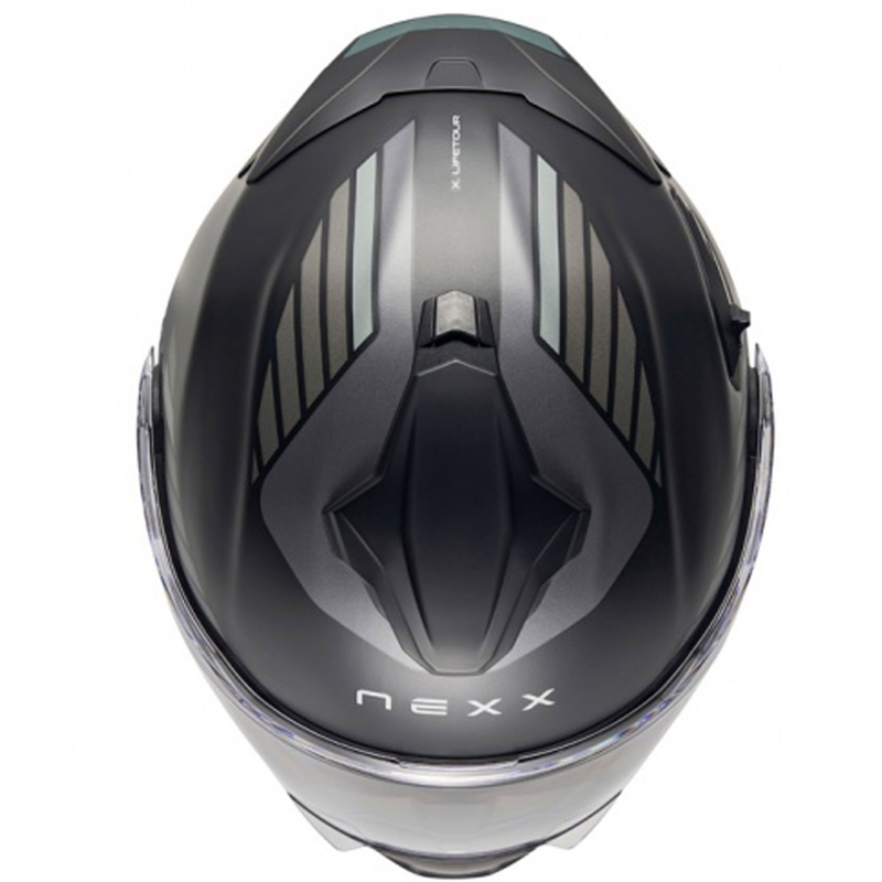 Casca de motocicleta rabatabila Nexx X.Lifetour Globe negru-gri mat lichidare