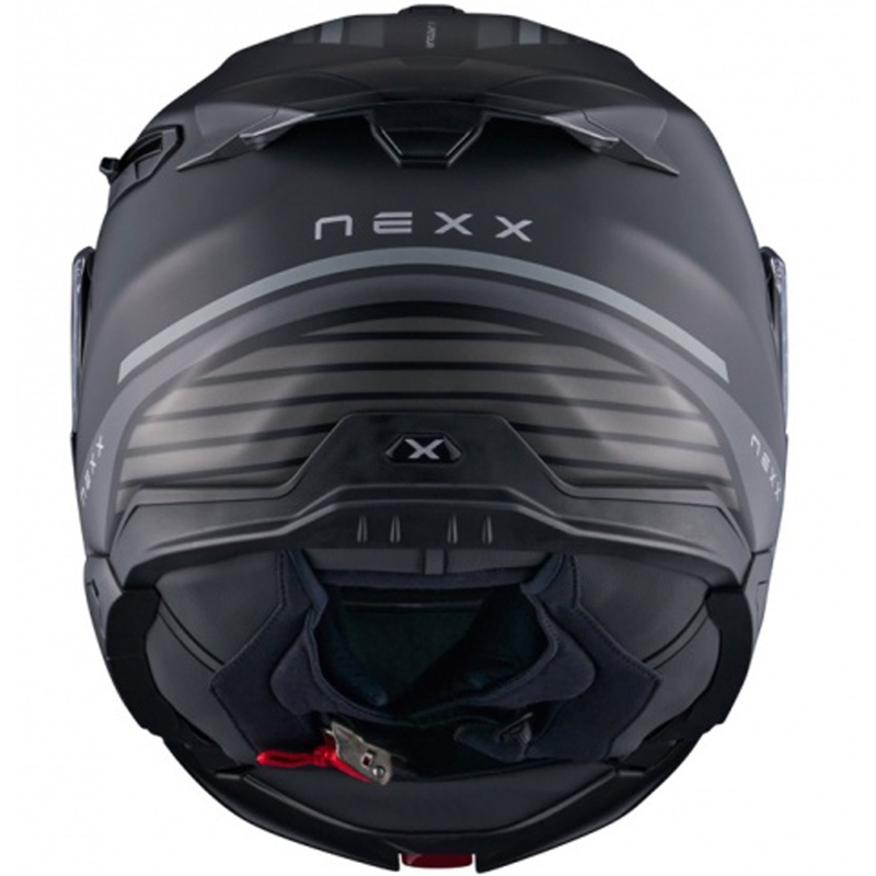 Casca de motocicleta rabatabila Nexx X.Lifetour Globe negru-gri mat lichidare