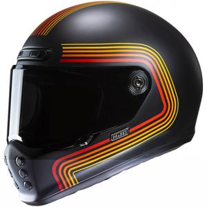 Casca moto integrala HJC V10 Foni MC1SF negru-rosu-portocaliu