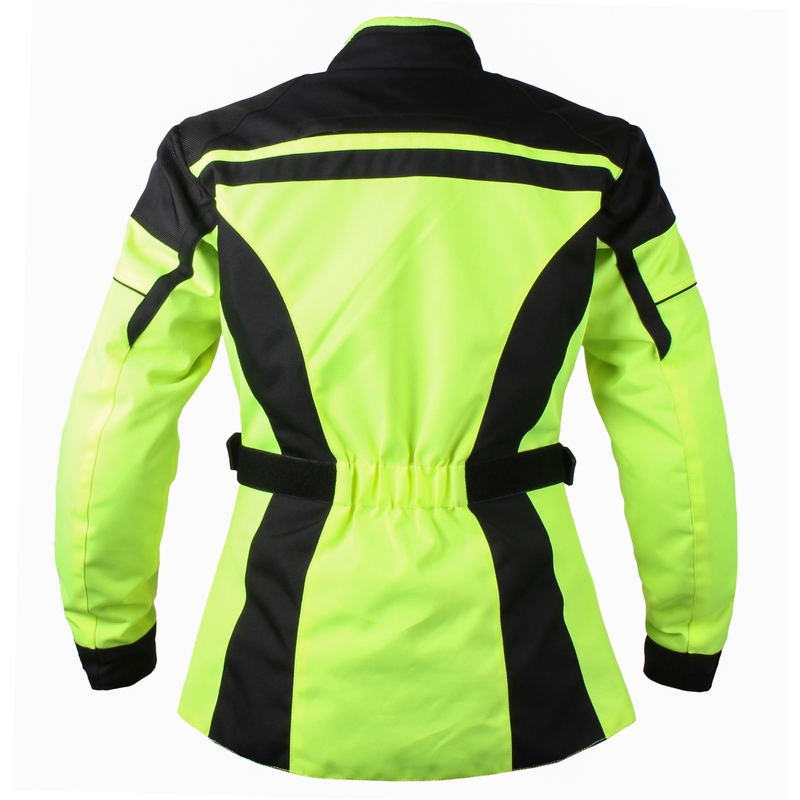 RSA Paulina jachetă de motocicletă  pentru femei Paulina negru-fluo-galbenă de motociclete lichidare
