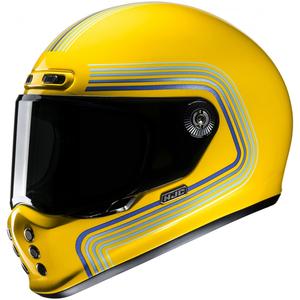 Casca moto integrala HJC V10 Foni MC3 galben-albastru