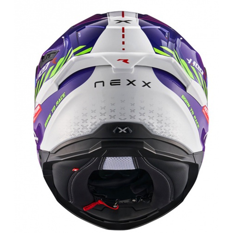 Cască de motocicletă integrală NEXX Y.100R Fade alb-violet