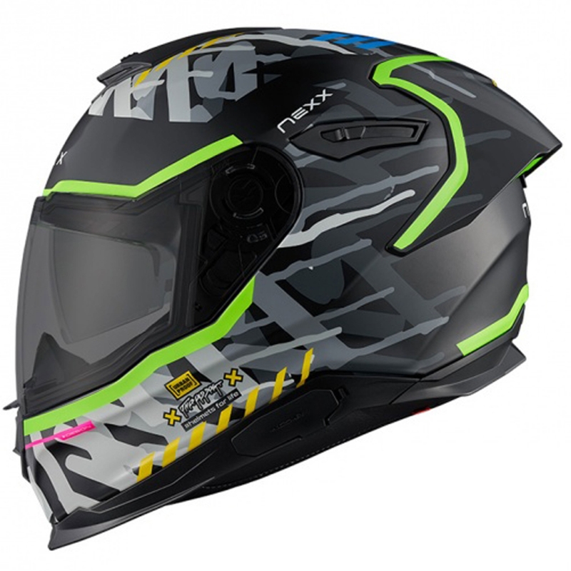 Casca moto integrala Nexx Y.100R Urbangram neagra lichidare