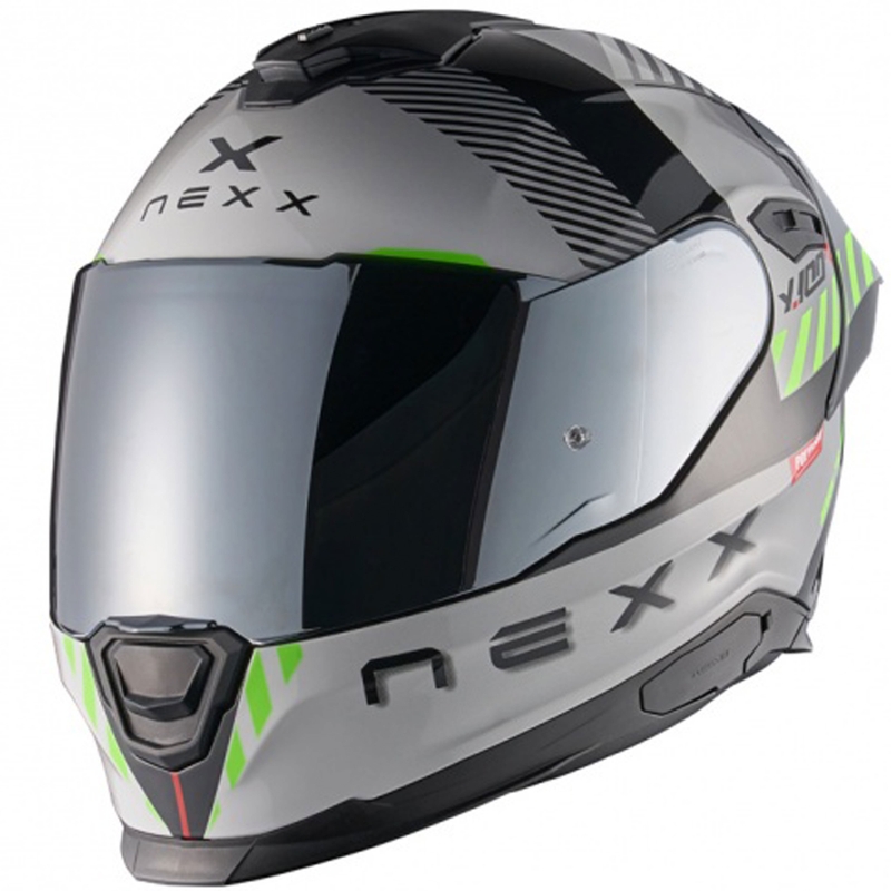 Cască integrală pentru motocicletă NEXX Y.100R Fade gri-negru lichidare