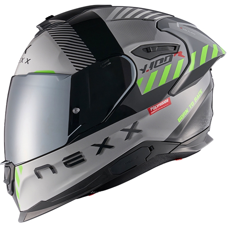 Cască integrală pentru motocicletă NEXX Y.100R Fade gri-negru lichidare