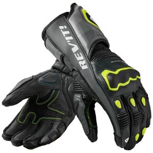 Mănuși Moto Revit Quantum 3 Gri-Galben Fluo