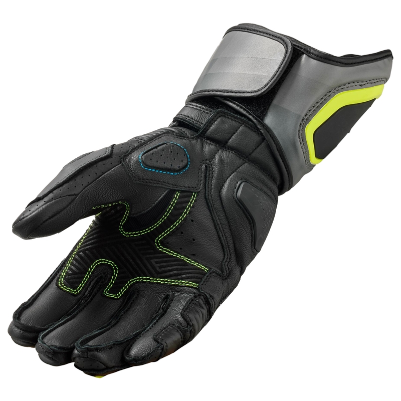 Mănuși Moto Revit Quantum 3 Gri-Galben Fluo