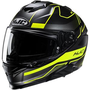 Casca moto integrala HJC i71 Iorix MC3HSF negru-galben fluo
