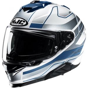 Casca integrala de motocicleta HJC i71 Iorix MC2 alb-albastru-argintiu
