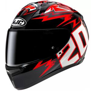 Casca moto integrala HJC C10 Diablo Mask MC1 negru-rosu-alb