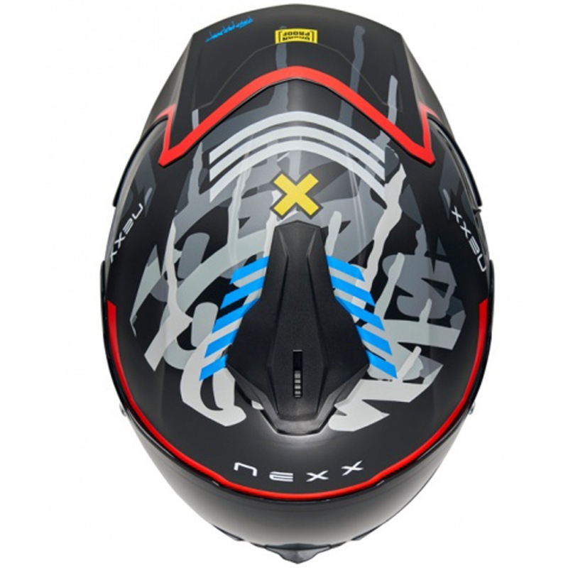 Casca moto integrala NEXX Y.100R Urbangram negru-rosu lichidare
